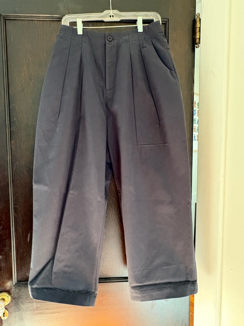 High-Waist Wide Leg Women's Pants in Black